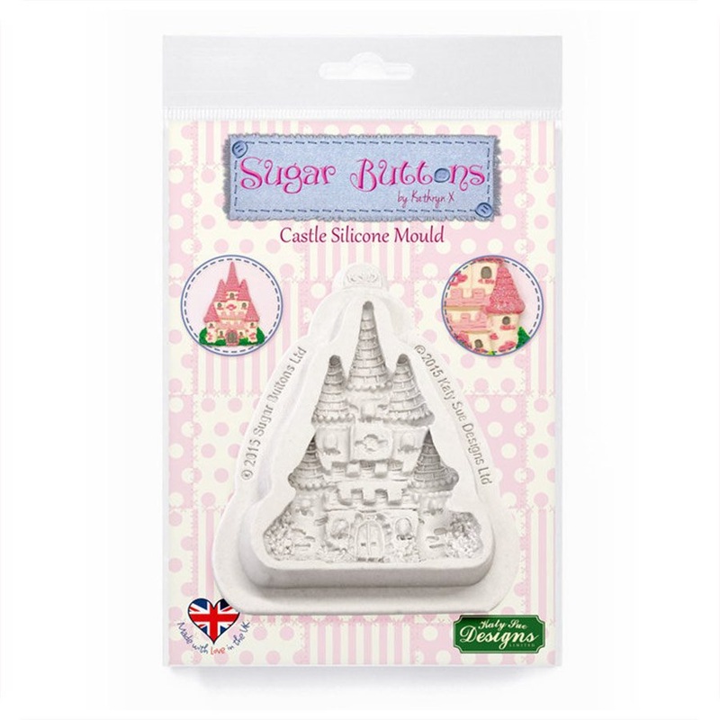 Castle Sugar Buttons Silicone Mold By Katy Sue