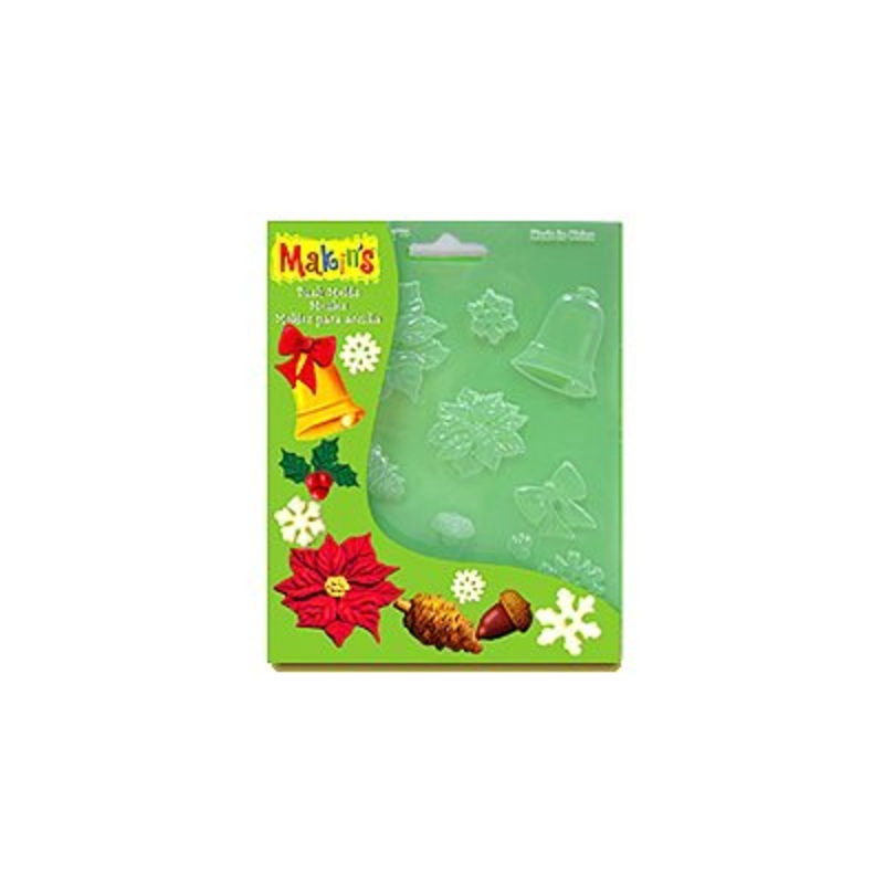 Christmas Nature Fondant Push Mold