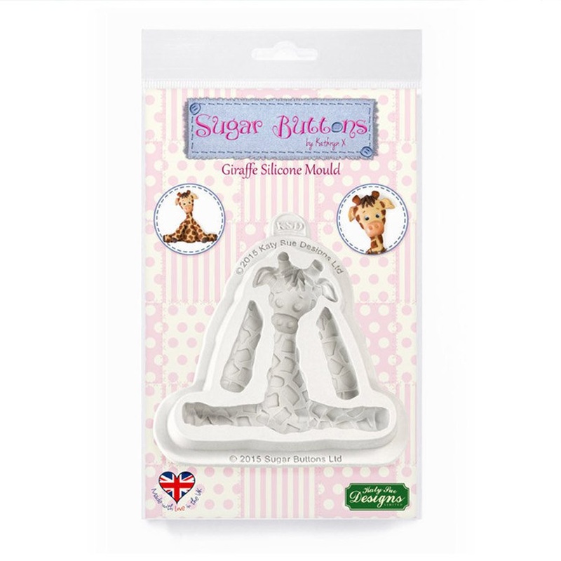 Giraffe Sugar Buttons Silicone Mold By Katy Sue