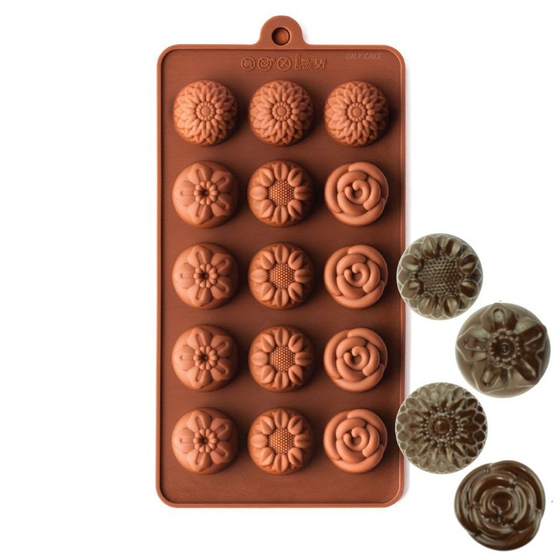 Narcissus, Sunflower and Rose  Silicone Chocolate Mold