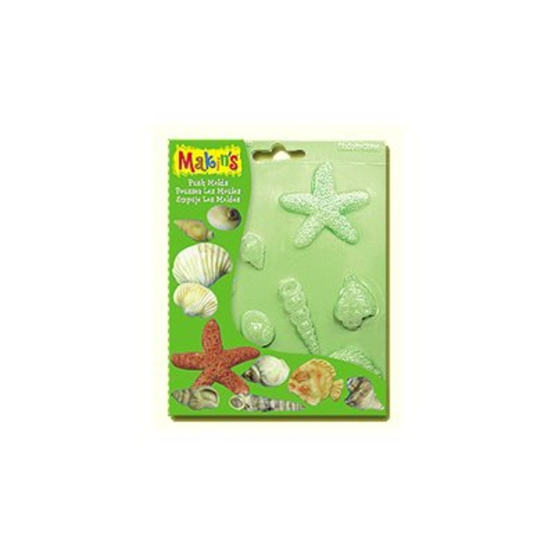 Sea Shells Fondant Push Mold