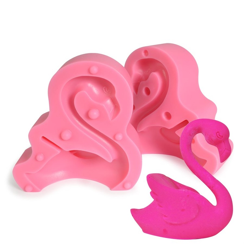 3D  Flamingo Mold- 2 Pcs Mold Large Size.