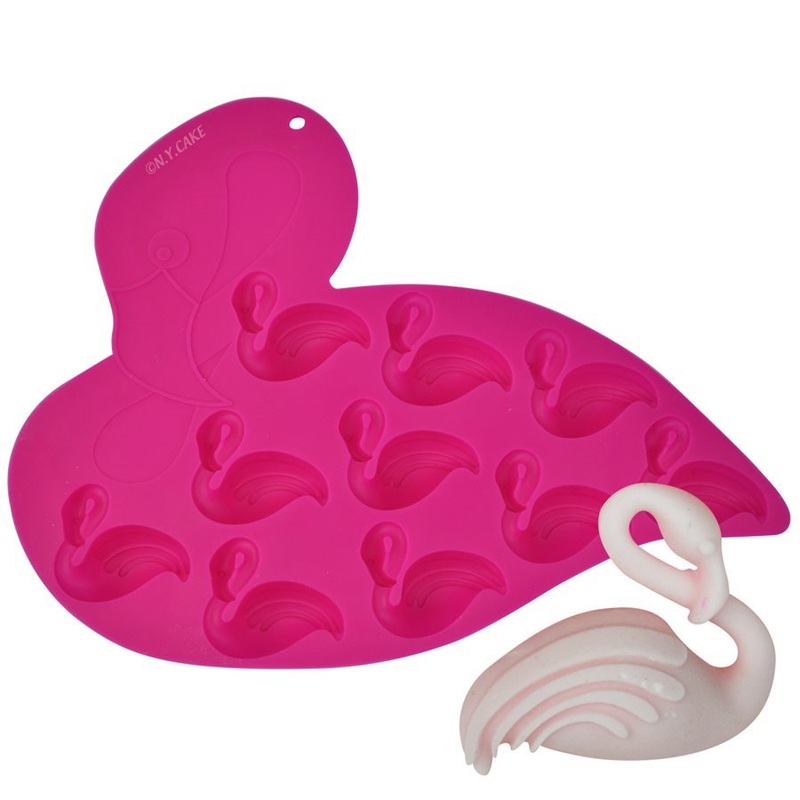 Flamingo Shape Silicone Mold- 9 Cavity