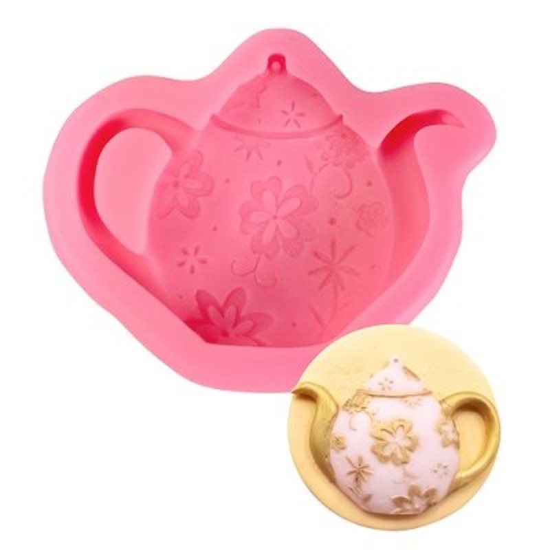 Floral Teapot Silicone Mold