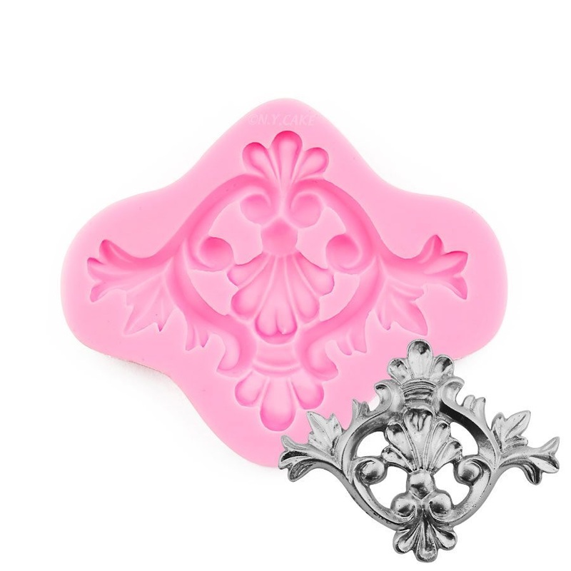 Scroll Medallion Silicone Mold
