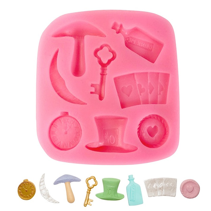 Alice In Wonderland Theme Silicone Mold-8 Cavity