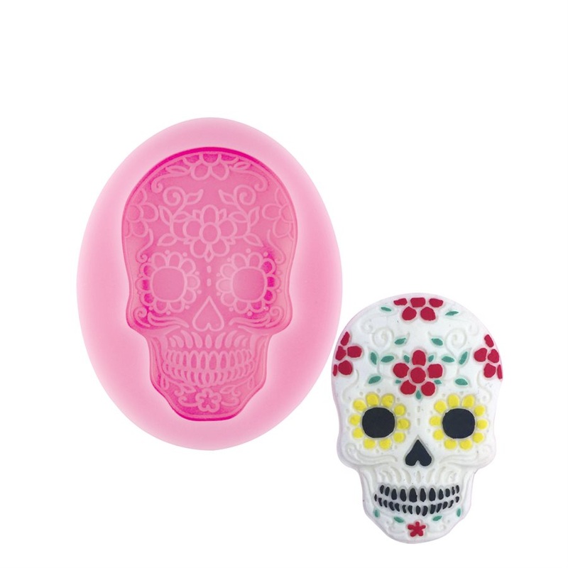 Da De Los Muertos Skull Silicone Mold
