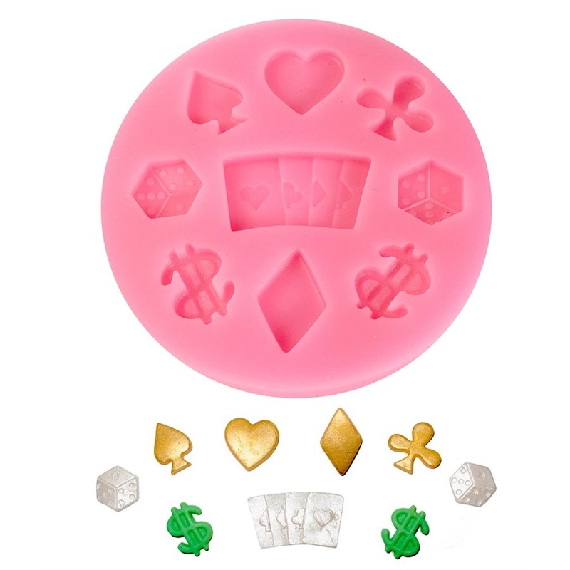 Dice, Playing Cards Silicone Mold-9 Cavity