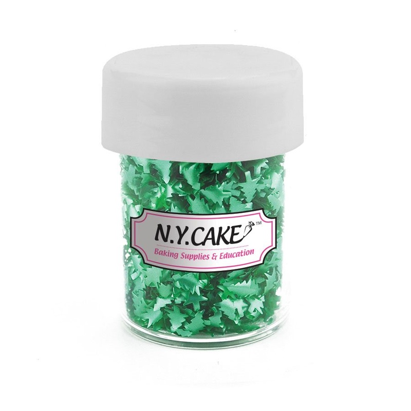 Edible Glitter Green Trees  - 4.5 Grams
