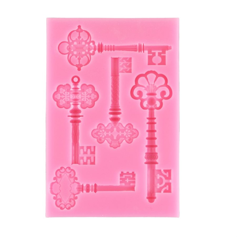 Fancy Keys Silicone Mold-4 Cavity