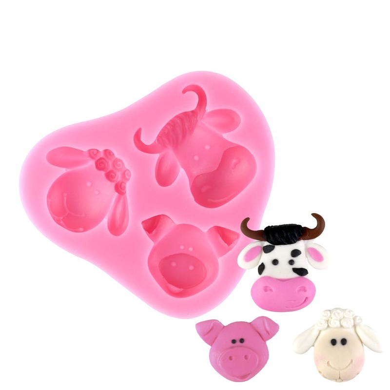Farm Animal Theme Silicone Mold