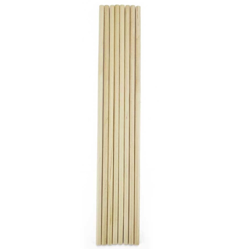 Wooden Dowel Rods 12 Inch x 1/4 dia.