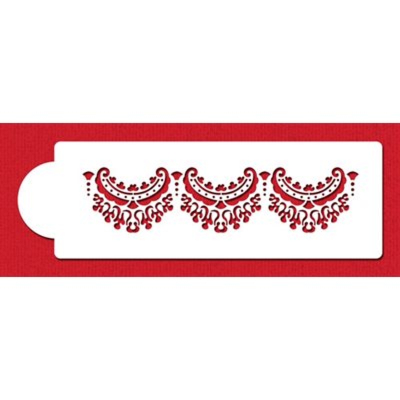 Alencon Lacetop Tier Stencil