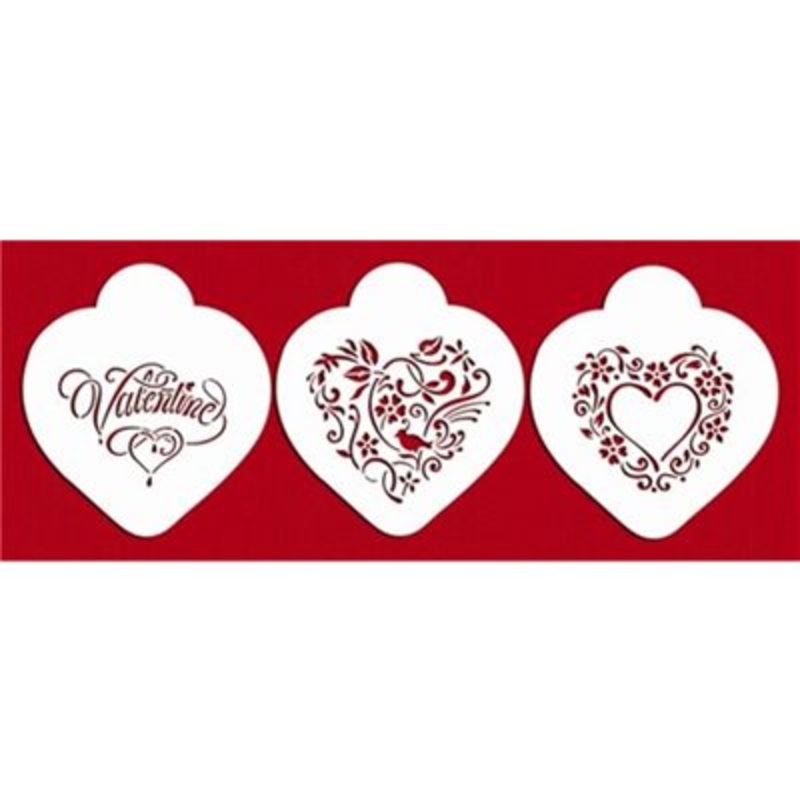 Be My Valentine Heart Cookie Stencil By Designer Stencils
