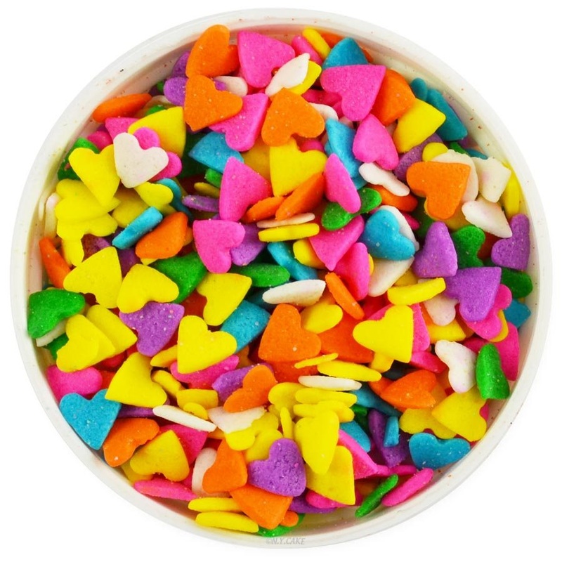 Bright Heart Shape Sprinkles