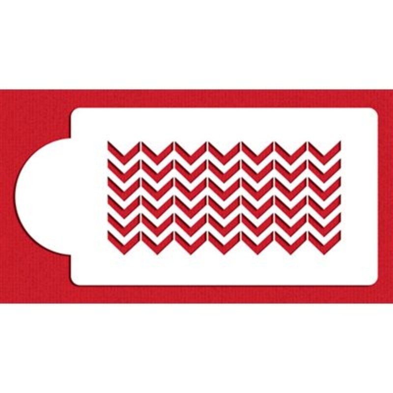 Chevron Cake Side Stencil