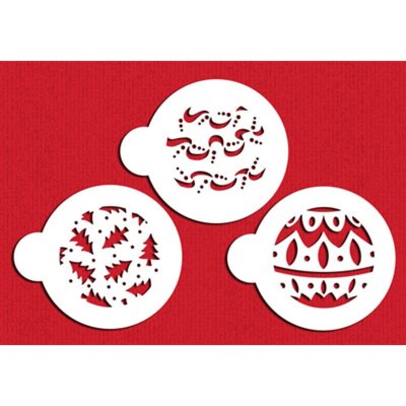 Christmas Balls Cookie Stencil