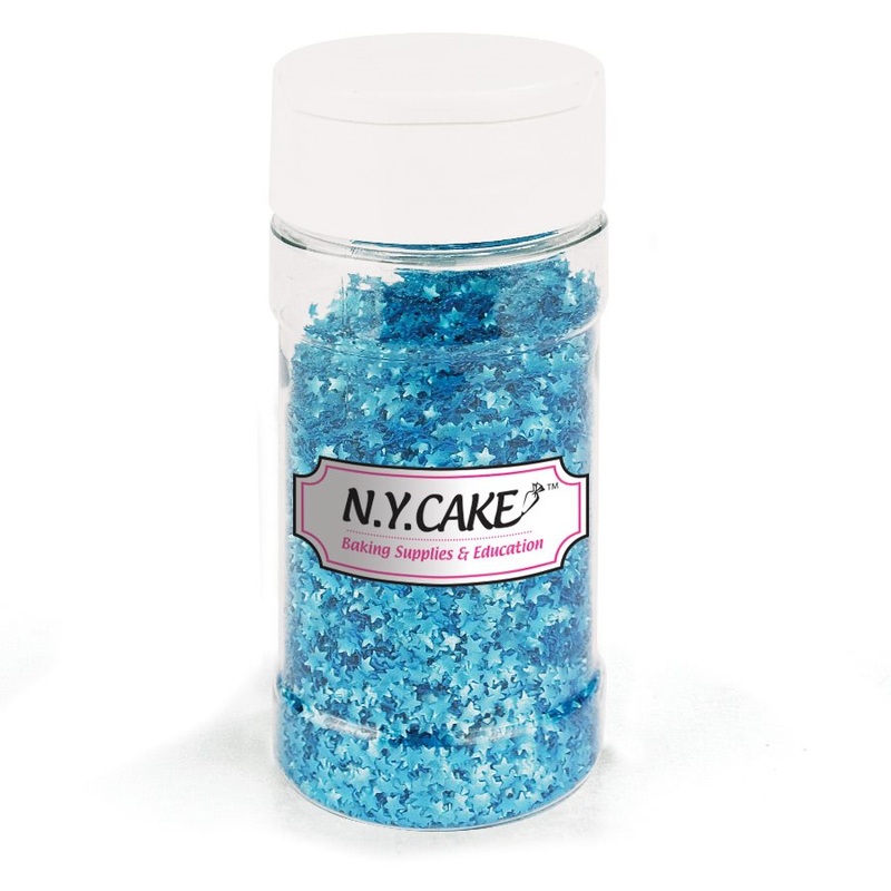 Edible Glitter Blue Stars  - 20 Grams