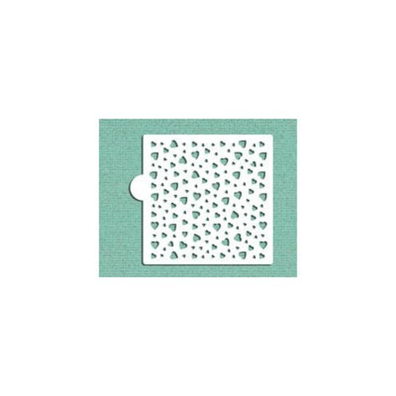 Heart Mini Print Cookie Stencil