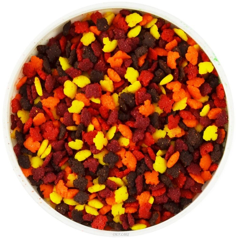 Mini Fall Leaves Sprinkles