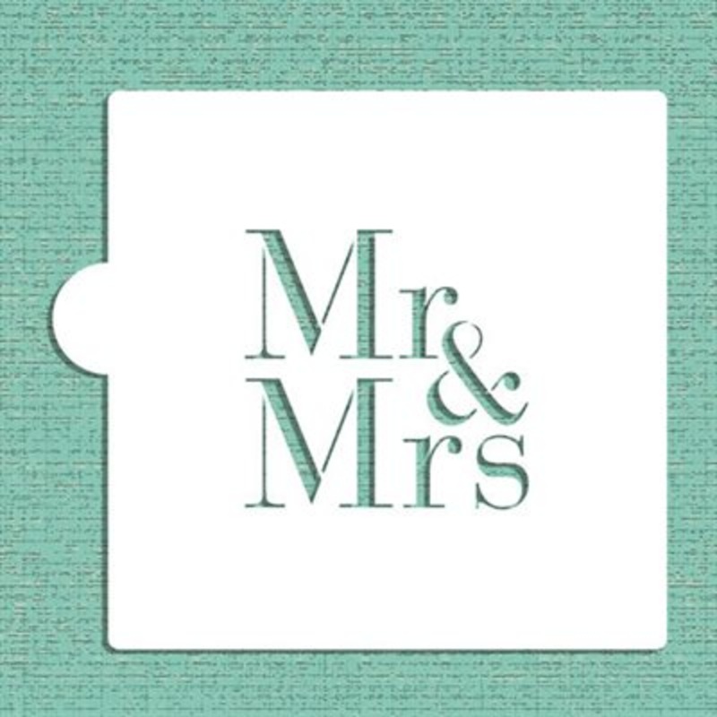 Mr. & Mrs. Cookie Stencil