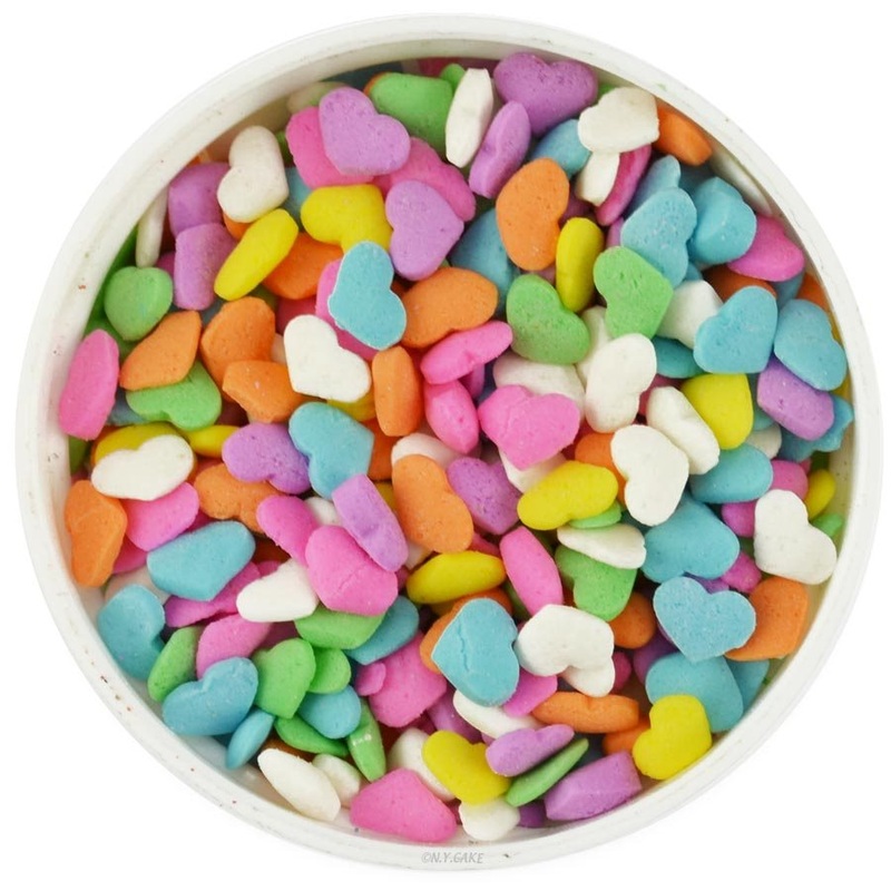 Pastel Heart Shape Sprinkles