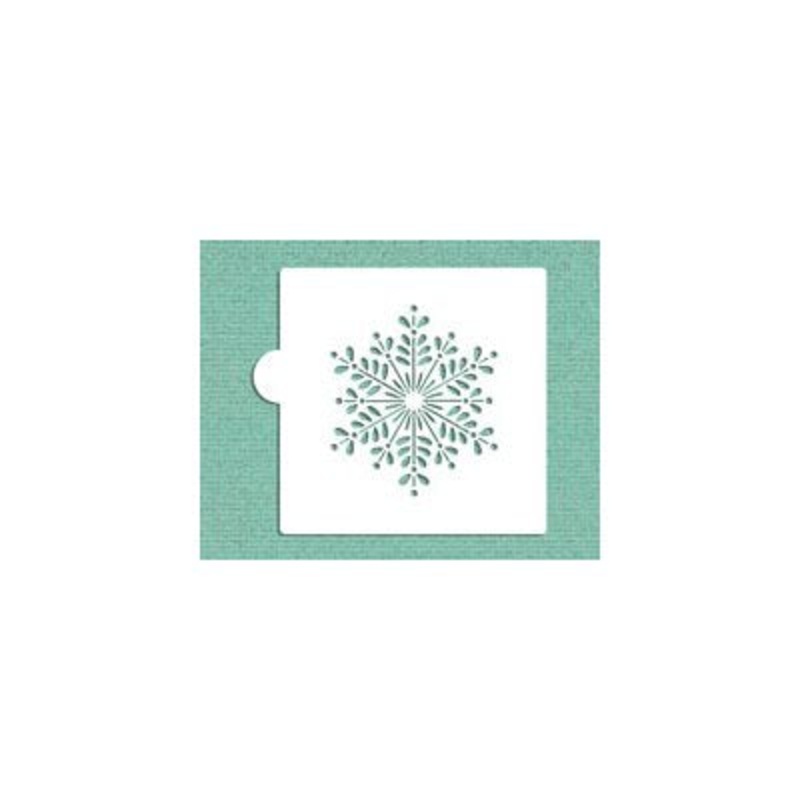 Retro Snowflake Cookie Stencil