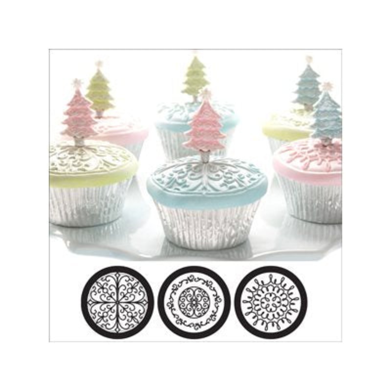 Scroll Cupcake / Cookie Stencils