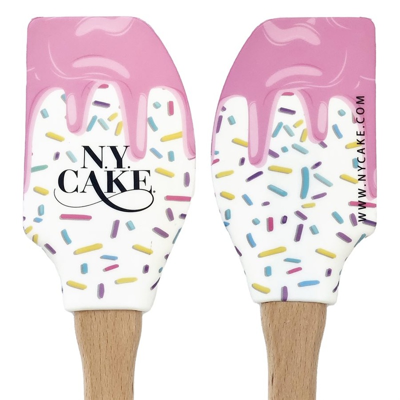 "Icing Drip" Silicone Spatula w/ Wooden Handle