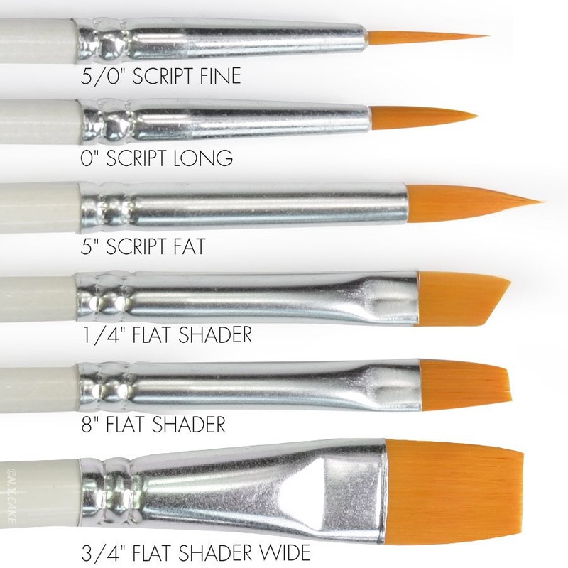 Round & Flat Brush Set of 6