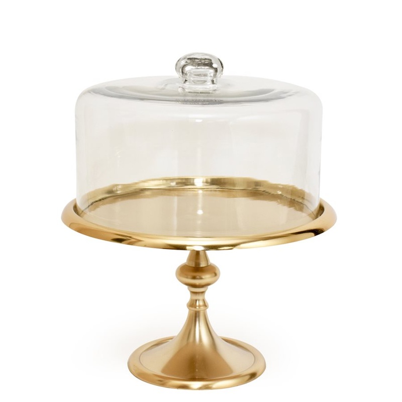 10 1/2" Gold Classic Cake Stand by NY Cake