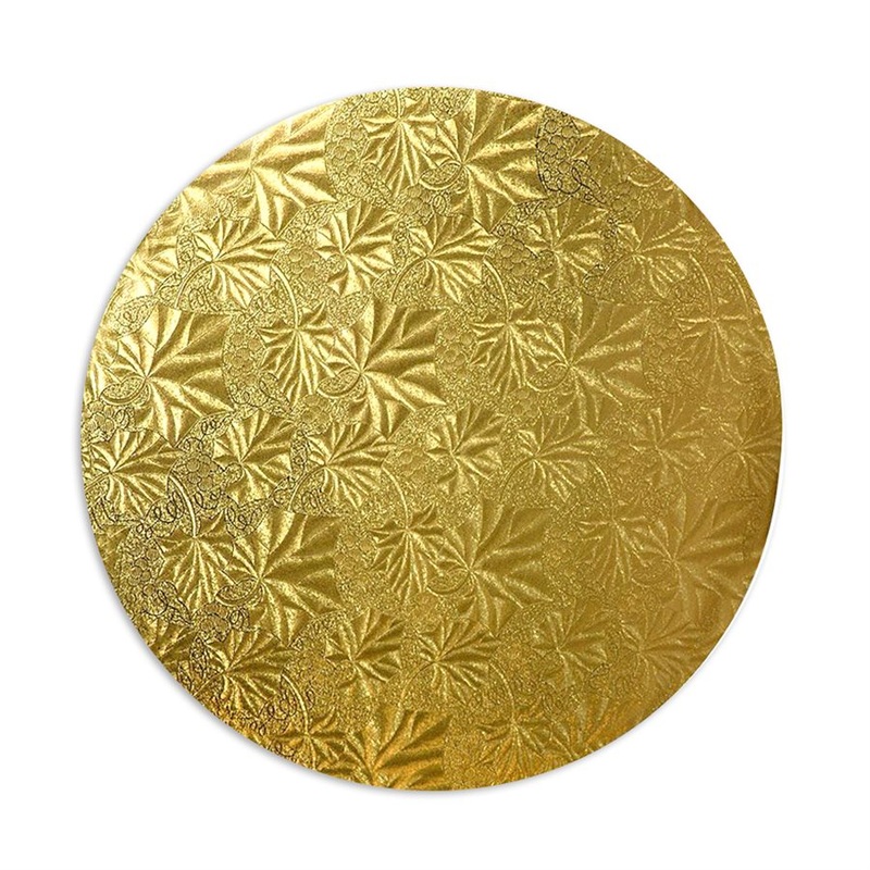 10" Gold Round Cake Drum Board, 1/2" Thick
