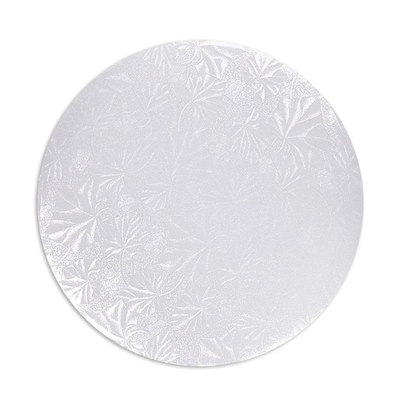 10" White Round Cake Drum Board, 1/2" Thick
