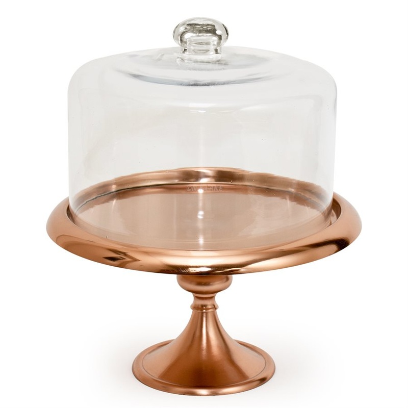 11 3/4" Rose Gold Classic Cake Stand by NY Cake