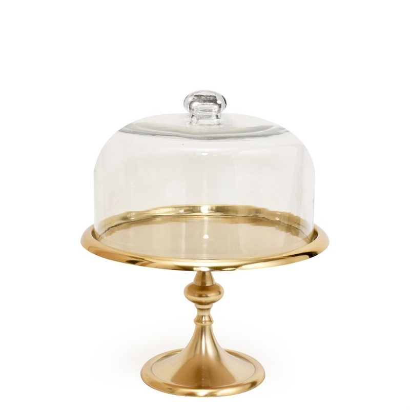 8" Gold Classic Cake Stand by NY Cake