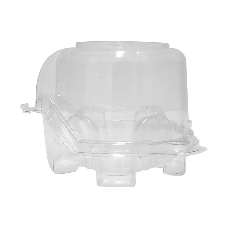 Individual Standard Cupcake & Muffin Dome Hinged Container - Pack of 10