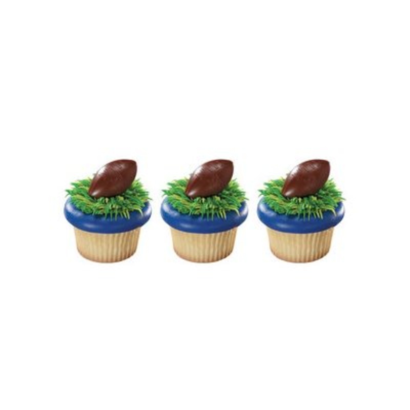 NFL Football Cupcake Rings Pack of 12