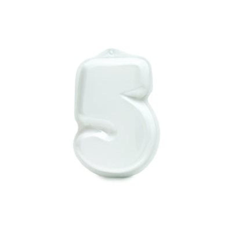 Number 5 Plastic Cake Pan 6 X 8 Inch