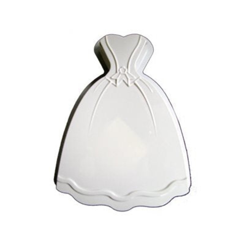 Princess Dress Plastic Cake Pan  11 3/4 X 9 Inch