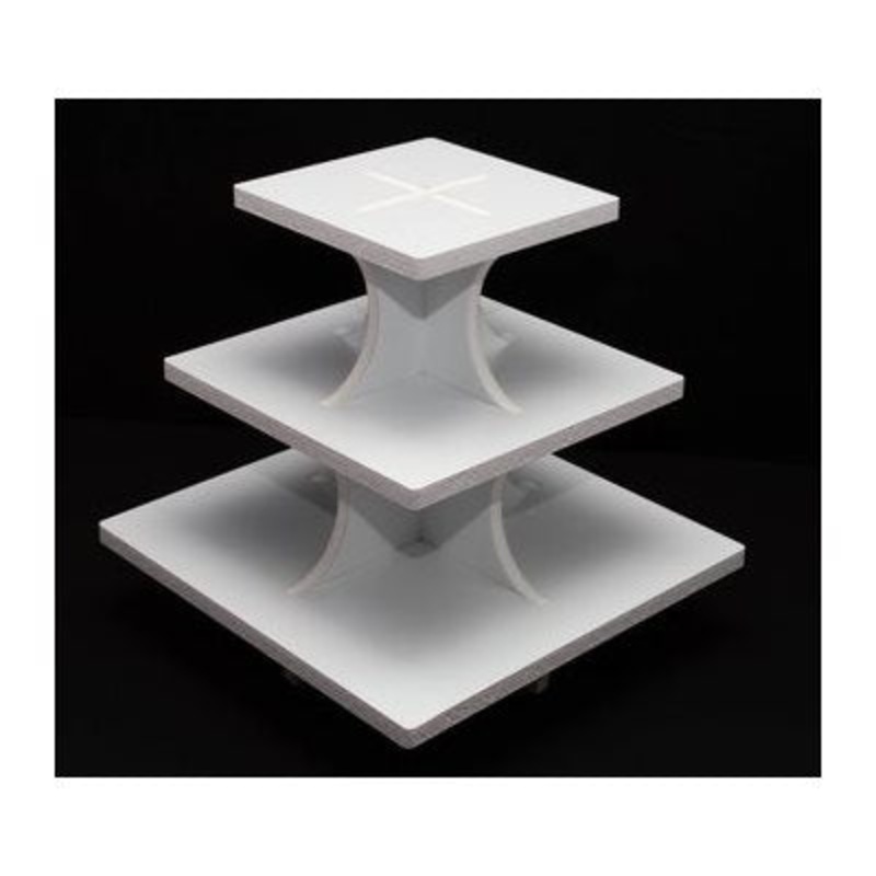 Square 3 Tier Cupcake Stand