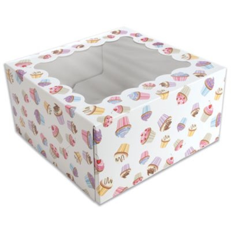 Cupcake Design Cupcake Box Holds 4 Standard Cupcakes