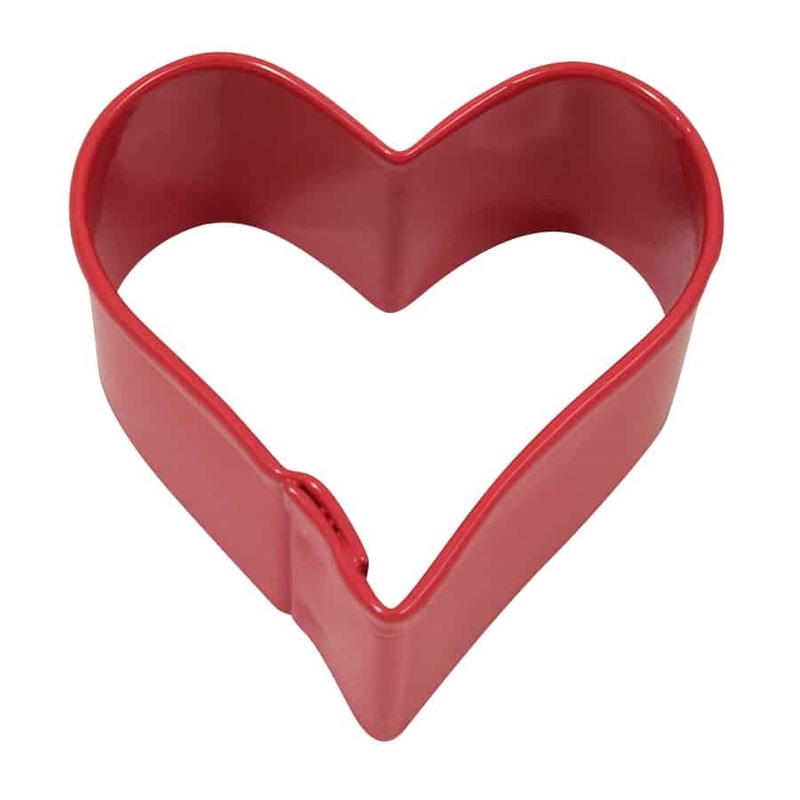 Red Heart Cookie Cutter 3 1/2 Inch