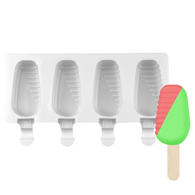 Silicone Mold for Cakesicles and Ice Cream Pop, "Fade" - 4 Cavity