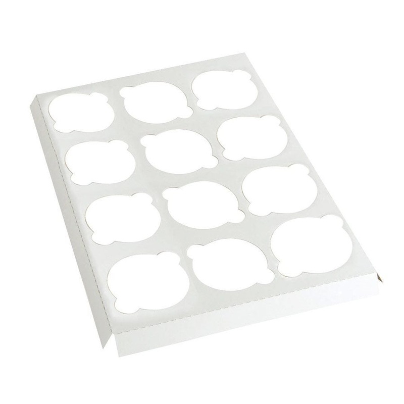 White Cupcake Insert - Holds 12 Standard Cupcakes - 1 PC