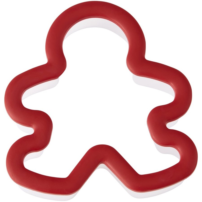 Gingerbread Boy Grippy Plastic Cookie Cutter