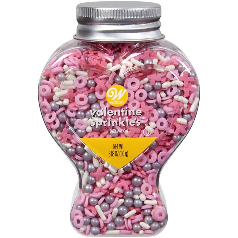 Heart-Shaped Bottle Traditional XO Valentine Sprinkles