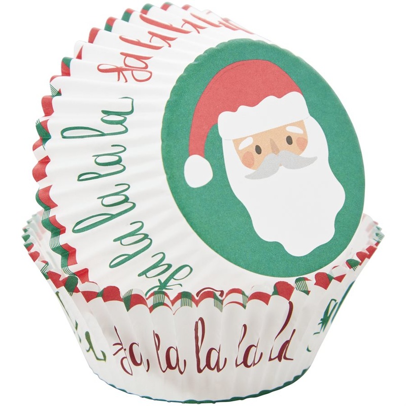 Santa Baking Cups Standard Size  75ct
