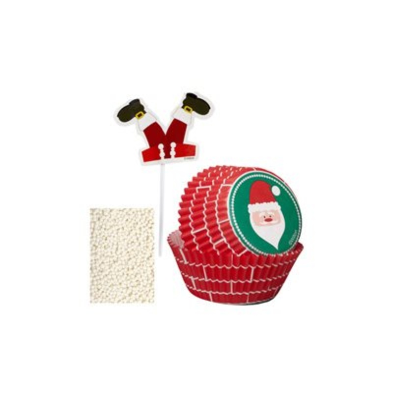 Santa Cupcake Decorating Kit