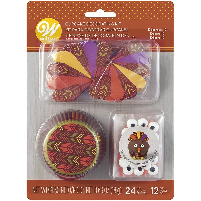 Turkey Cupcake Decorating Kit - Decorates 12 Cupcakes