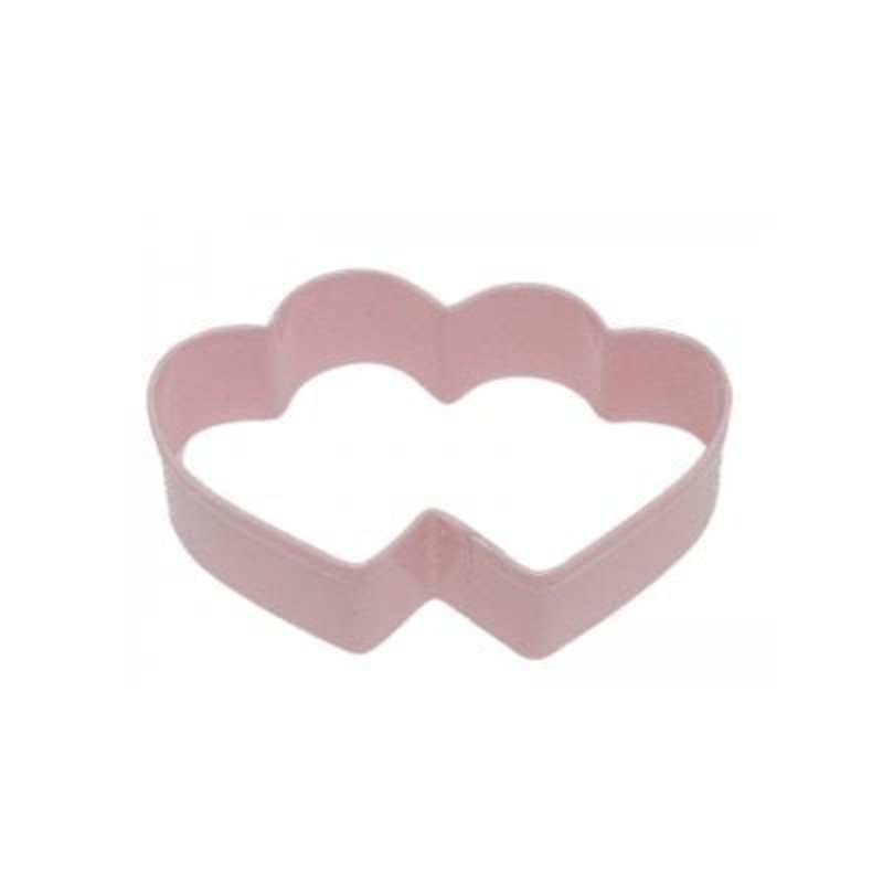 Double Heart Cookie Cutter Poly Resin 3 3/4 Inch
